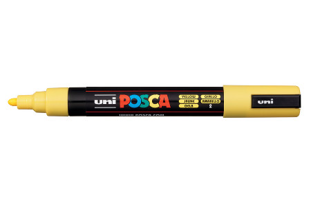 Uni Posca(Uni-Ball) Μαρκαδόρος PC-5M 1.8-2.5mm (Κίτρινο)