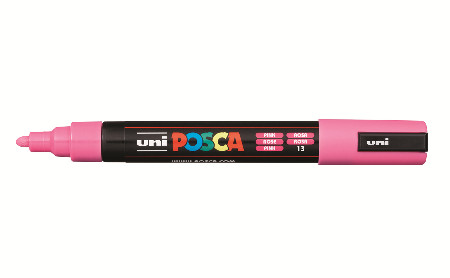 Uni Posca(Uni-Ball) Μαρκαδόρος PC-5M 1.8-2.5mm (Ροζ)​