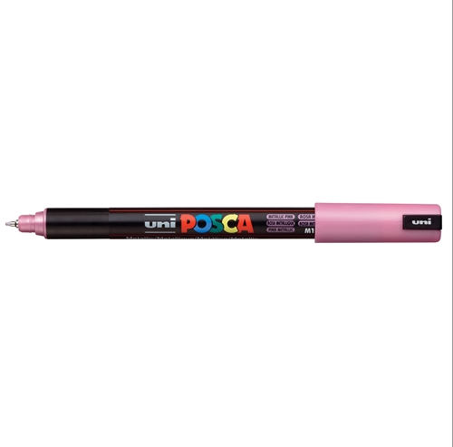 Posca(Uni-Ball) Μαρκαδόρος PC-1MR Ultra Fine 0.7mm (Metallic Pink)