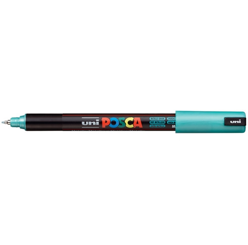 Posca(Uni-Ball) Μαρκαδόρος PC-1MR Ultra Fine 0.7mm (Metallic Green/Πράσινο)