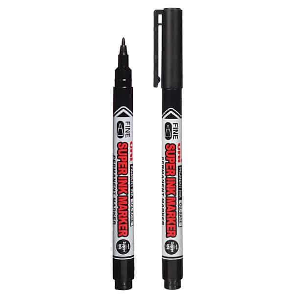 Uni-ball Super Ink Marker/Μαρκαδόρος Ανεξίτηλος 0.9mm (Μαύρο)