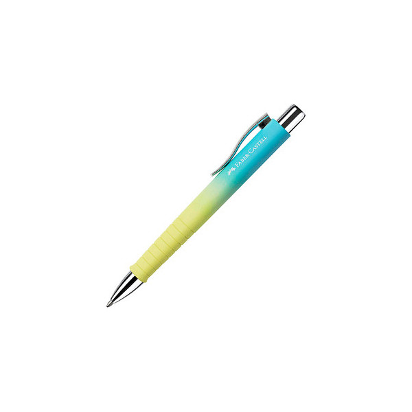 Faber Castell Στυλό Poly Ball XB με Μπλε Μελάνι (Μπλε/Κίτρινο)