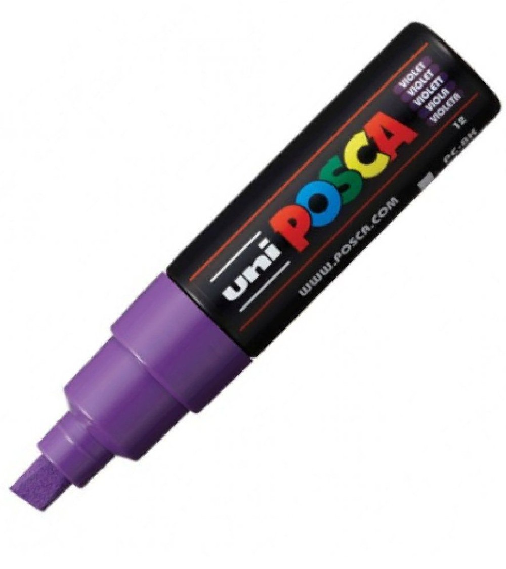 Uni Posca(Uni-Ball) Μαρκαδόρος PC-8K 8mm (Μωβ)