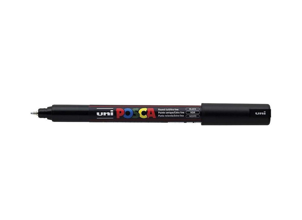 Posca(Uni-Ball) Μαρκαδόρος PC-1MR Ultra Fine 0.7mm (Μαύρο)