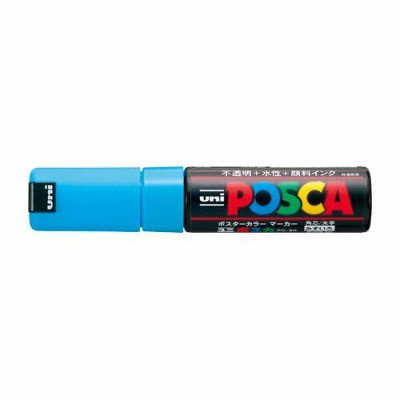 Uni Posca(Uni-Ball) Μαρκαδόρος PC-8K 8mm (Γαλάζιο)