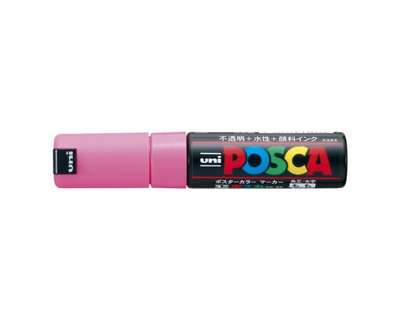 Uni Posca(Uni-Ball) Μαρκαδόρος PC-8K 8mm (Ροζ)