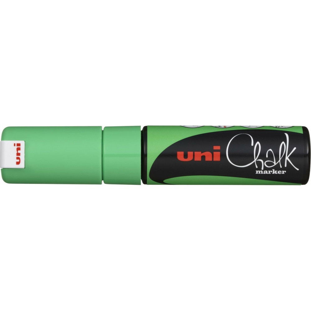 Uni Chalk Markers Μαρκαδόρος Κιμωλίας PWE-8k 8.00mm (Πράσινο)