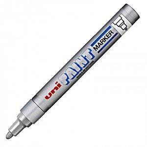 Uni Paint Μαρκαδόρος PX-20 Medium Fine 2.2-2.8mm (Ασημί​)