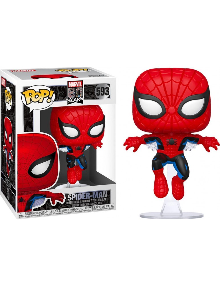 Funko Pop!Marvel 80th (First Appearance Spider-man)- #593 Vinyl Figure