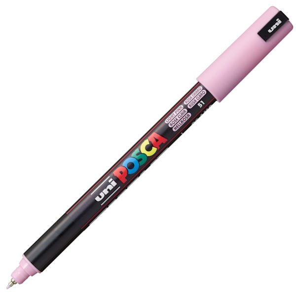 Posca(Uni-Ball) Μαρκαδόρος PC-1MR Ultra Fine 0.7mm (Ανοιχτό Ροζ)