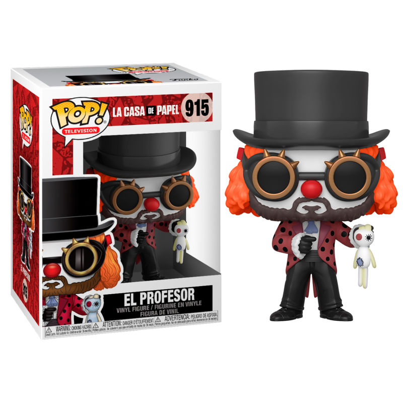 Funko Pop!Television:La Casa de Papel (El Profesor (Clown) - #915 Vinyl Figure