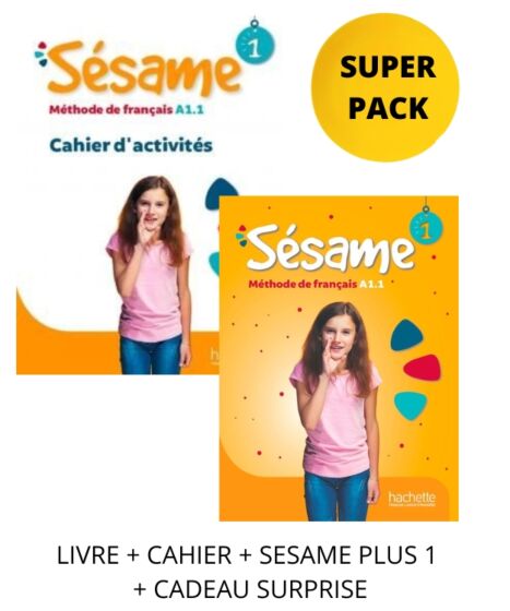 Super Pack Sésame 1(Livre + Cahier + Sesame Plus 1 + Cadeau Surprise) - Hachette