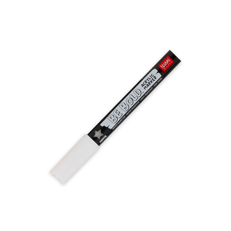 Legami Milano Acrylic Marker ''Be Bold'' 0.9-2mm (White)