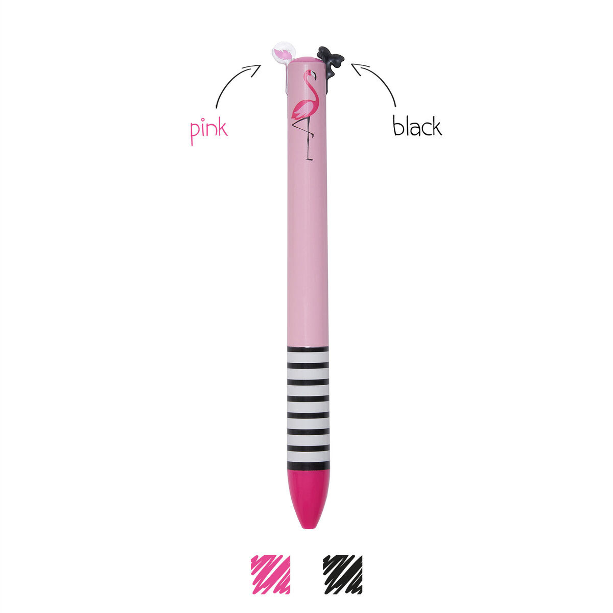 Legami Milano Στυλό με δυο χρώματα ''Click&Clack'' Ballpoint Flamingos