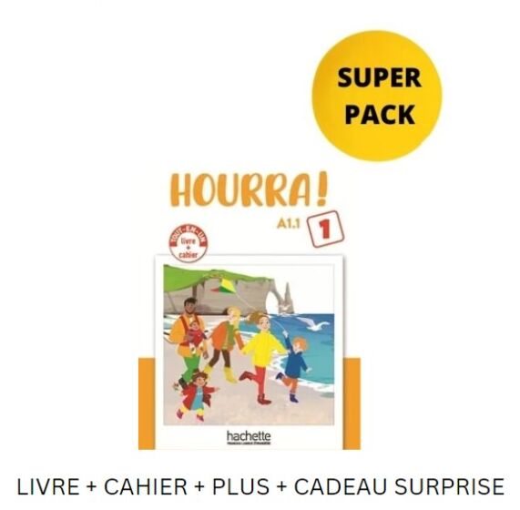 Hourra! Mini 1 (A1.1) - Super Pack (Livre + Cahier + Plus + Cadeau Surprise) - Hachette