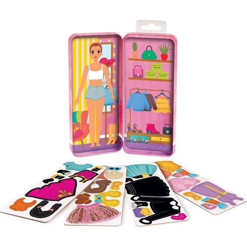 AS Company Μαγνητικό Παιχνίδι Κατασκευών Magnet Box Tins :Fashion Girl​