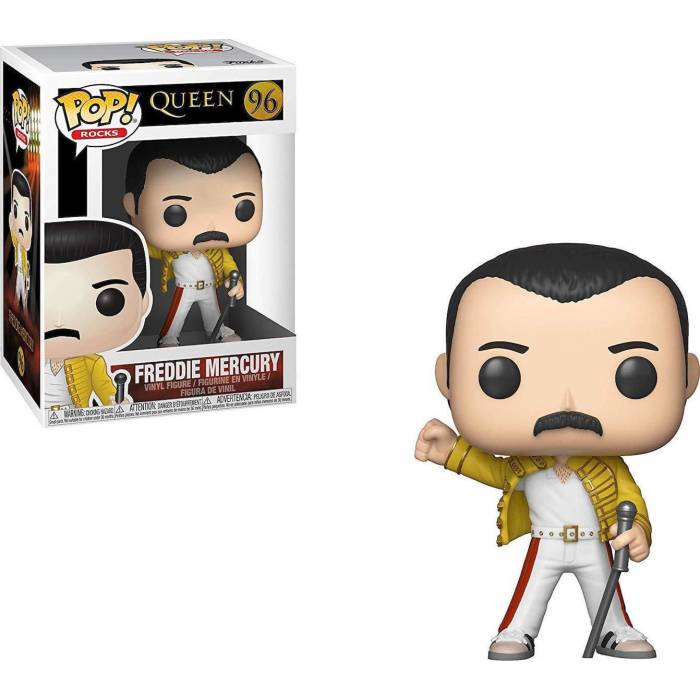 Funko Pop! Rocks:Queen (Freddie Mercury Wembley 1986) - #96 Vinyl Figure