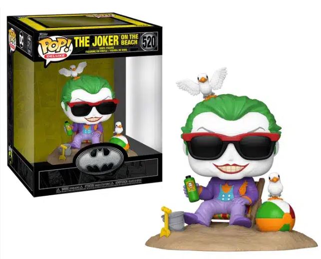 Funko Pop! Deluxe:Batman 85th Anniversary (The Joker (Beach) #520 Vinyl Figure