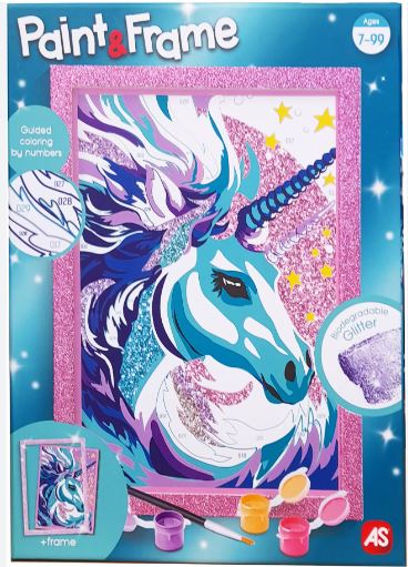 AS Company Paint & Frame Ζωγραφίζω Με Αριθμούς Fairytale Unicorn (7+ Χρονών)