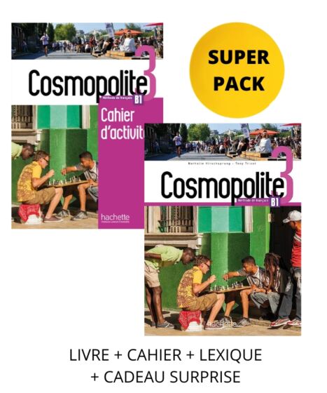 Super Pack Cosmopolite 3(Livre + Cahier +Lexique+Cadeau Suprise)