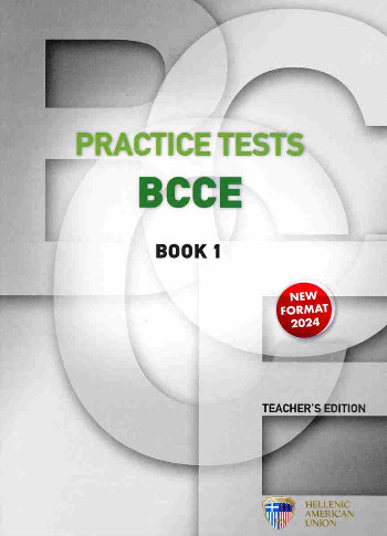 Practice Tests for the BCCE Exam 1 - Teacher's Book(+3CD) (Καθηγητή) New Format 2024