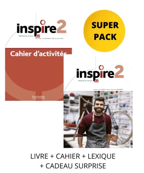 Super Pack Inspire 2(Livre + Cahier +Lexique+Cadeau Suprise)