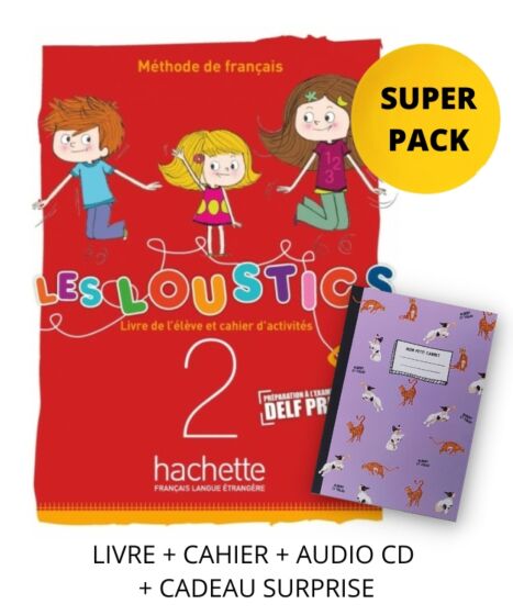 Les Loustics Mini Volume 2 (A1.1) Super Pack(livre+Cahier + Lexique+ Cadeau Surprise)