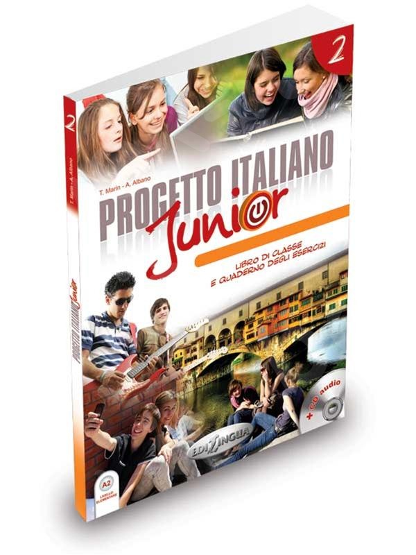 Progetto italiano Junior 2 - (Libro di classe & Quaderno degli esercizi) + CD audio (Βιβλίο του μαθητή & Ασκησεων)