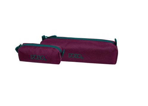 Polo Κασετίνα ''Βαρελάκι'' Original Wallet με φερμουάρ και δώρο πορτοφολάκι (Μπορντό/Κυπαρισσί)