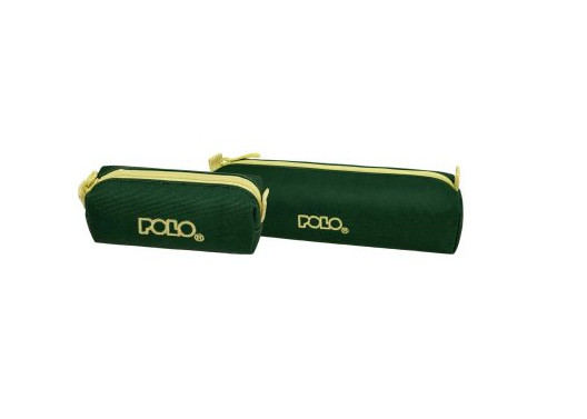 Polo Κασετίνα ''Βαρελάκι'' Original Wallet με φερμουάρ και δώρο πορτοφολάκι (Πράσινο/Κίτρινο)