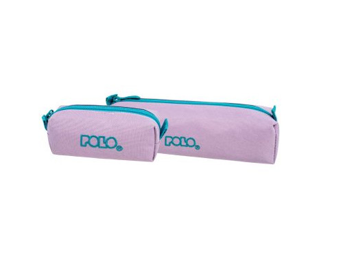 Polo Κασετίνα ''Βαρελάκι'' Original Wallet με φερμουάρ και δώρο πορτοφολάκι (Ροζ/Πετρόλ)