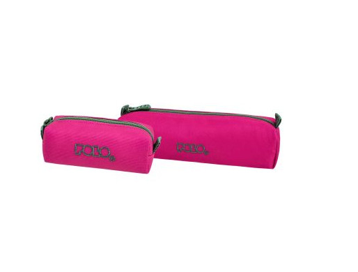 Polo Κασετίνα ''Βαρελάκι'' Original Wallet με φερμουάρ και δώρο πορτοφολάκι (Φούξια/Χακί) - Polo