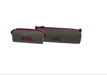 Polo Κασετίνα ''Βαρελάκι'' Original Wallet με φερμουάρ και δώρο πορτοφολάκι (Χακί/Μπορντώ)