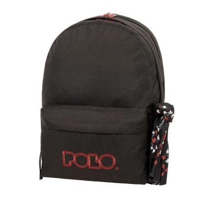 Polo Σακίδιο Original Double Scarf (Μαύρο/Μπορντώ)