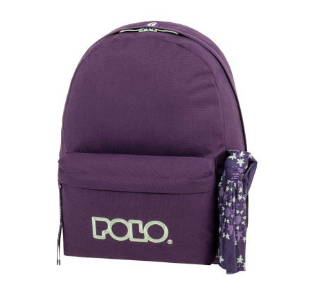 Polo Σακίδιο Original Scarf (Δώρο μαντήλι multiscarf Polo) (Μωβ/Τιρκουάζ)