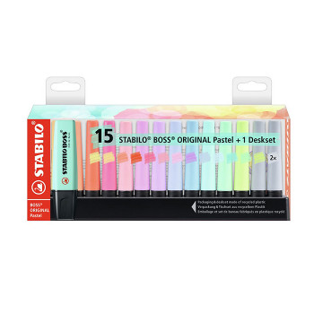 Stabilo Boss Original Pastel 70/15 Deskset (15τεμ)