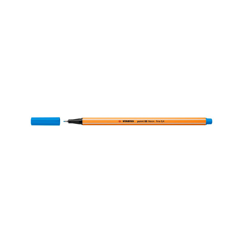 Stabilo Point 88 Μαρκαδόρος 88/031 Neon Blue 0.4mm