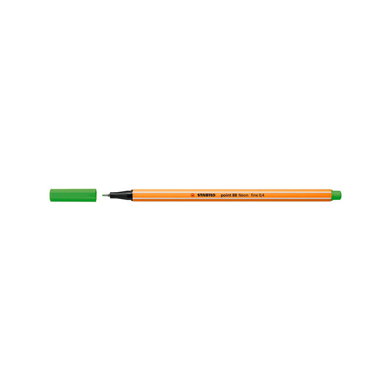 Stabilo Point 88 Μαρκαδόρος 88/033 Neon Green 0.4mm