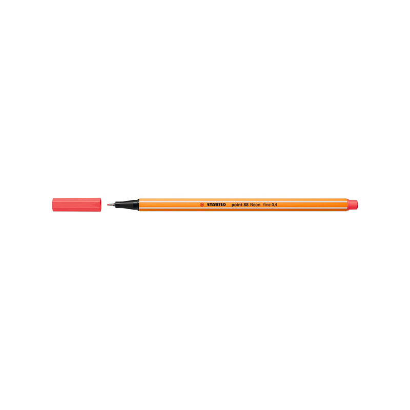 Stabilo Point 88 Μαρκαδόρος 88/040 Neon Red 0.4mm