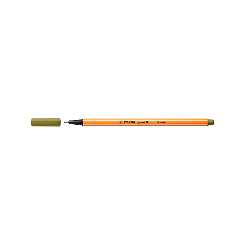 Stabilo Point 88 Μαρκαδόρος 88/37 Mud Green 0.4mm