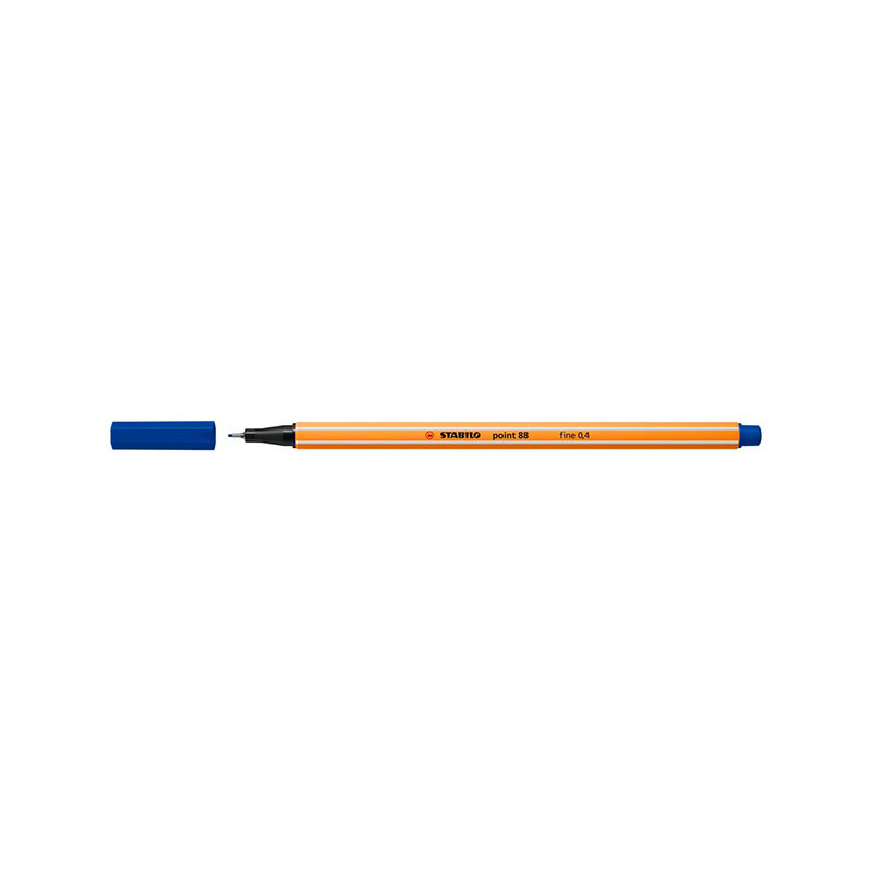 Stabilo Point 88 Μαρκαδόρος 88/41 Dark Blue 0.4mm