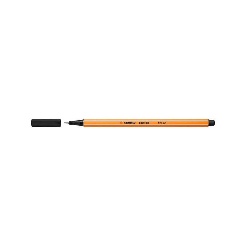 Stabilo Point 88 Μαρκαδόρος 88/46 Black 0.4mm