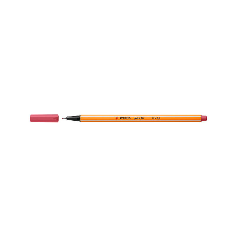 Stabilo Point 88 Μαρκαδόρος 88/49 Strawberry Red 0.4mm