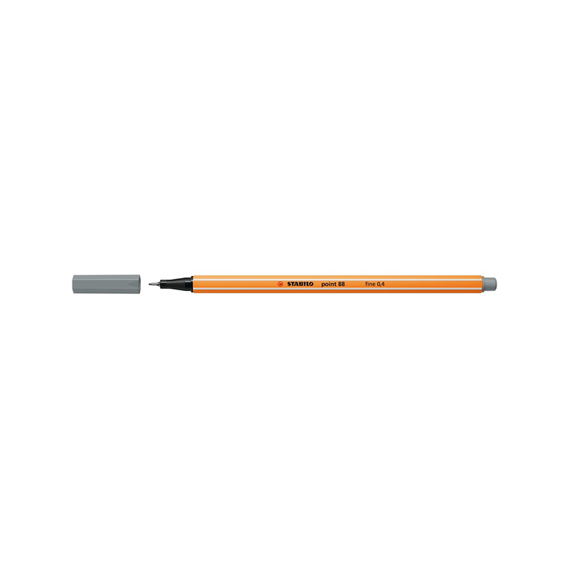 Stabilo Point 88 Μαρκαδόρος 88/95 Medium Cold Grey 0.4mm