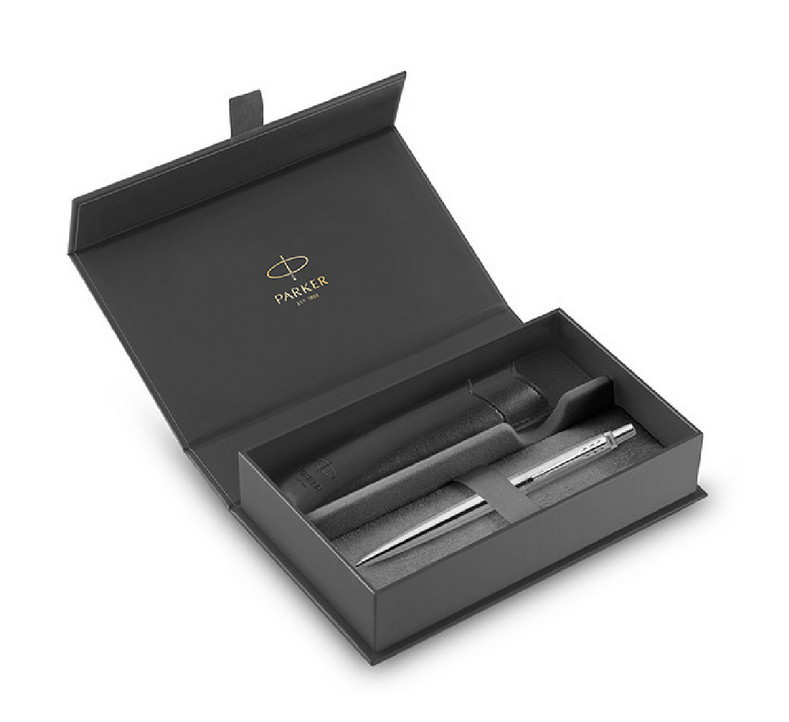 Parker Jotter Core Stainless Steel Στυλό (Δώρο Mαύρη Θήκη)