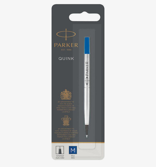 Parker Quink Rollerball Ανταλλακτικό Medium Μπλε