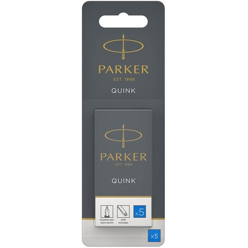 Parker Ανταλλακτικό Μελάνι για Πένα Blue (5τμχ)