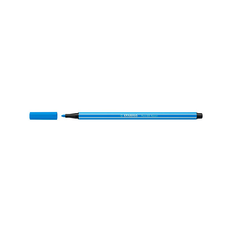 Stabilo Μαρκαδόρος Pen 68/031 Fluo Blue 1mm