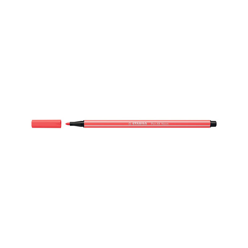 Stabilo Μαρκαδόρος Pen 68/040 Fluo Red 1mm