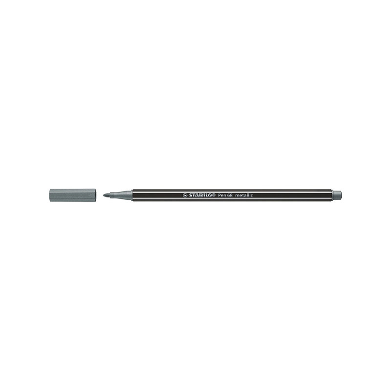 Stabilo Μαρκαδόρος Pen 68/805 Metallic Silver 1.4mm